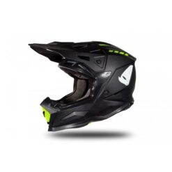 Casca motocross/enduro Ufo Plast Echus, fibra de sticla, negru-mat