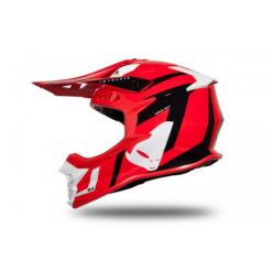 Casca motocross/enduro Ufo Plast Intrepid, rosu/negru