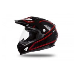 Casca enduro/ATV Ufo Aries, negru/rosu
