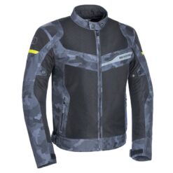 Geaca textila impermeabila Oxford Dakar, Negru/Gri-Camuflaj
