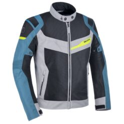 Geaca textila impermeabila Oxford Dakar, Argintiu/Albastru/Negru