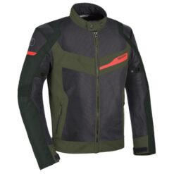 Geaca textila impermeabila Oxford Dakar, negru/verde